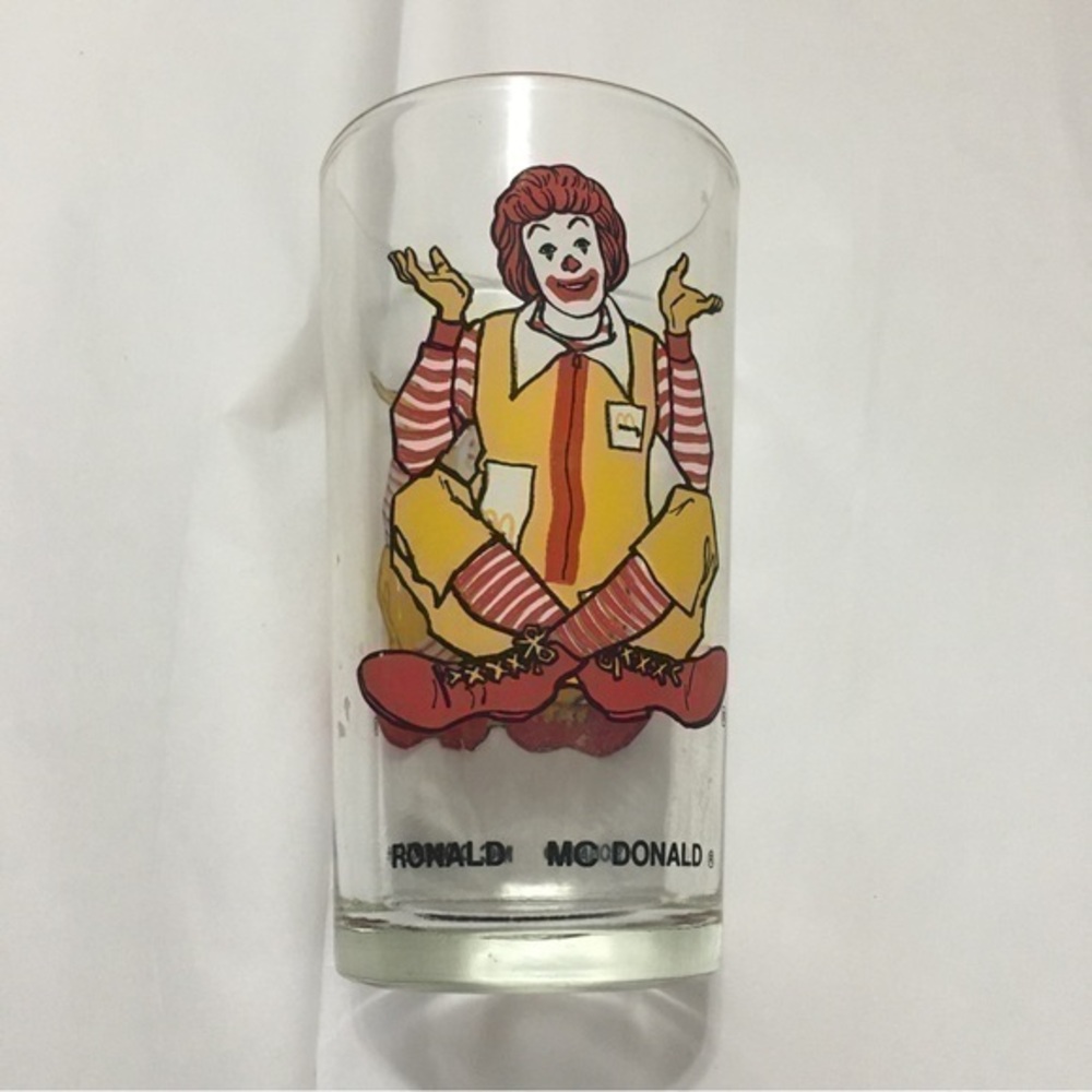 Vintage 1970’s Ronald McDonald glass